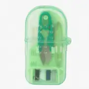 Macaron Mini Sewing Kit: Beginner-Friendly, Green Emergency Sewing Box with Stor