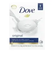 8 Bars Dove Original Beauty Bar with Deep Moisture White Bar Soap 3.75 oz Bar