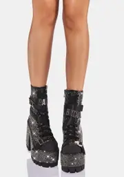 [Poster Grl] Baddie Mentality Platform Boots