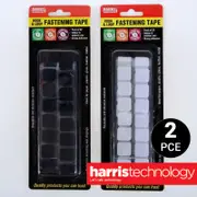 Handy Hardware 2PK Adhesive Tape Square Hook & Loop 2cm x 2cm 32pcs