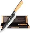 Hecef 8 Inch Chef Knife Damascus Professional Japanese Knife, High Carbon Damasc