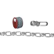 (2)-Campbell #3/0 50 Ft. Zinc-Plated Low-Carbon Steel Coil Chain 0722427