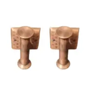 Towel Hooks 2 Piece Bronze Metal Wall Screw Installation (Hardware Included)