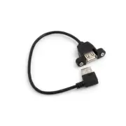 Angle USB A (Anschluss) On (Female) Panel Mount Cable Extension Cable
