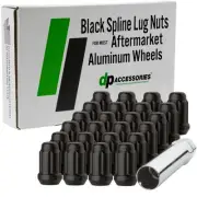 Black Lug Nuts for 1987-1996 Mitsubishi Mighty Max with Aftermarket Wheels (for: Mitsubishi)