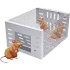 Automatic Mousetrap Metal Rat Trap Cage Mouse Bait Catcher Box Home
