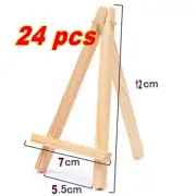BULK 24 Mini Timber Easel Easels Display Wooden Stand Tabletop Desk Stands 12cm
