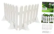 2PCS White Plastic Fence Picket Fence for Christmas Xmas Tree Wedding Party