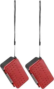 2pcs Fishing Red Worm Box Fishing Bait Container Soft Bait Organizer Worm Containers Portable Tackle Boxes Plastic Orange