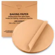 200 Pcs Parchment Paper Baking Sheets Round 9 InchRound Cake Pan Parchment li...