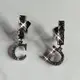 [二手] Dior 字母Logo 水鑽夾式耳環