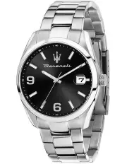 [Maserati] Attrazione Silver Stainless Steel Watch 43mm in Silver