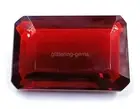 Natural Red Ruby Burma 129.00 CT Emerald Cut Certified Loose Gemstone 5AIO