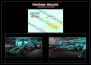 1/32 Scale Decals for Policar/NSR F1 - Aston Martin AMR22, Vettel & Stroll 2022