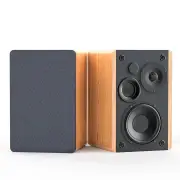 Silcron SLR01 Wireless Active Bookshelf Speakers - Wood