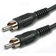 [QK-8065] 2m RCA Male to Male - Black