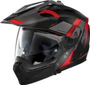 Nolan N70-2 X Skyfall N-Com, modular helmet , color: Matt Black/Grey/Red , size: M