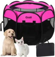 Portable Pet Playpen Foldable Exercise Play Pen Kennel Tent Crate For Puppy-Cat