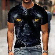 Men's Unisex Animal Graphic Prints T shirt Short Sleeve T shirt 3D Print Crew Neck Shirt Sports Designer Casual Outdoor Street Daily 1 2 3 Summer Clothing Appa