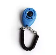 Pet Dog Puppy Training Clicker Sound Wrist Strap Obedience Agility Trainer Blue