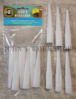 5/32" - Large Bead - Basic Caulk and Sealant Tube Replacement Nozzle Bundle