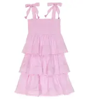 [Zimmermann Kids] Zimmermann Kids Clover tiered cotton dress Y 12 purple