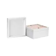 Nicola Spring 3D Box Photo Frames - 10" x 10" - White - Pack of 5