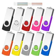 2GB USB Flash Drive 10 Pack Pen Drive Memory Stick USB2.0 Pendrive Thumb Driv...