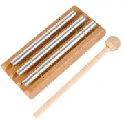 Beautiful Sound Chime Three Tone Trio Bell Hand Percussion for Prayer Meditation