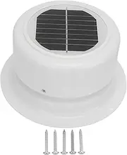 Solar Powered Vent Fan with Mounting Screws Ceiling Exhaust Ventilation Fan for RV Boat Trailer Camping Car