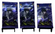 Naruto Anime Trading Card Sasuke Booster Pack Lot of 3