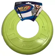 NERF Dog Disc Toy-Tough Rubber Frisbee Flyer- Easy Catch & Floating-Pick Color