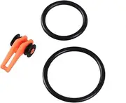 Homoyoyo 10 PCS Fishing Hook Keepers Durable Bait Holders for Fishing Rods Easy Installation Orange for Anglers