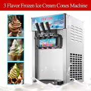 Commercial Soft Serve Ice Cream Machine Electric Soft Ice Cream Maker Benchtop