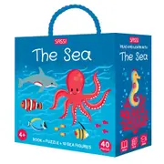 40pc Sassi The Sea Kids/Children Fun Play 3D Puzzle & Learning Book Set 4y+