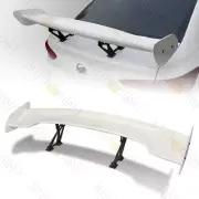 57" UNIVERSAL PAINTED WHITE DRAGON-3 STYLE ABS GT TRUNK ADJUSTABLE SPOILER WING (for: Porsche)