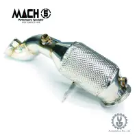 在飛比找蝦皮商城優惠-MACH5 高流量帶三元催化頭段 當派BENZ W205 C