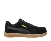 Puma Women's 640365 Iconic Black/Gum Low Composite Toe Metal Free Work Shoes