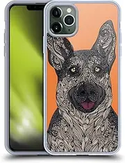 Head Case Designs Officially Licensed Valentina German Shepherd Dogs Gel Case [Military Grade Protection] Compatible with Apple iPhone 11 Pro Max
