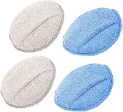 HEALEEP 4pcs Microfiber Wax Applicator Pad for Car Wash Multi Functional Tire Shine Polishing Tool Portable Round Design for Cars Motorcycles Bicycles Vehicle Cleaning Supply