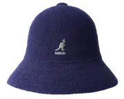 KANGOL Bermuda Casual Bucket Hat Terry Towelling Cap - Navy