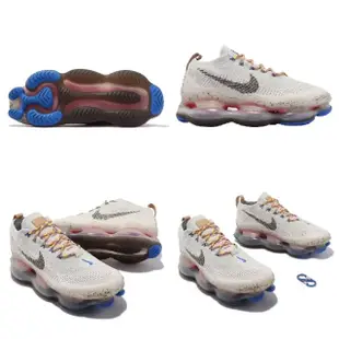 【NIKE 耐吉】休閒鞋 Air Max Scorpion FK 男鞋 白 Hiking 大氣墊 潑墨 編織鞋面(FJ7070-001)