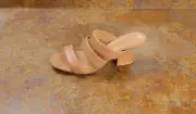 New! Salvatore Ferragamo 'Steffie' Mule Sandal Blush Womens 10.5 US MSRP $695