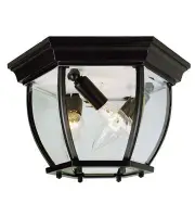 Trans Globe Lighting 4907-BK Angelus Outdoor Ceiling Light Black