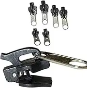 Juroicessry 6Pcs Black Universal Instant Fix Zipper Repair Kit Replacement Zip Slider Teeth Zippers Design Arts, Crafts and Sewing，Fasteners