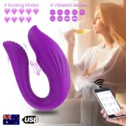 APP Control Sucking Vibrator Wearable Panty G-spot Clitoris Stimulator Sex Toys