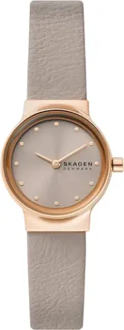 Skagen Watch FREJA LILLE Two-Hand Grey Stone LiteHide SKW3005 Women's