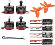 RS2205 2205 2300KV CW CCW FPV Brushless Motor 3~4S Lipo 30A 4in1 ESC for RC Quadcopter Multicopter Racing Drones DIY (4PCS 2205 30A 5050)