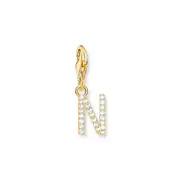 Buy Charm Pendant letter N gold plated by Thomas Sabo online - THOMAS SABO Australia