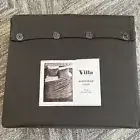 Villa Basketweave Pebble King Duvet Cover Gray NWT